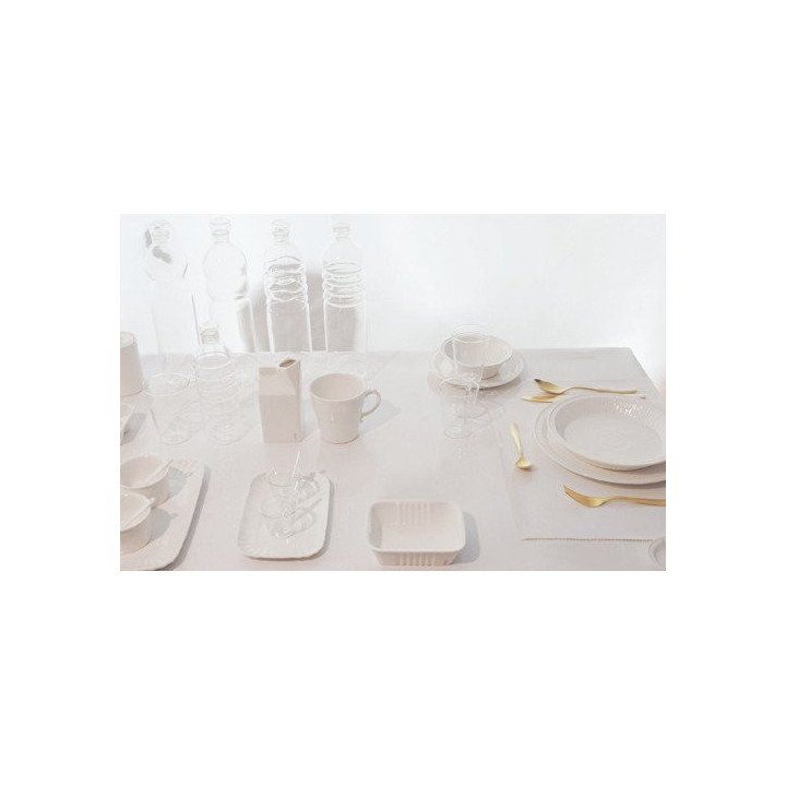 Bandeja de estética cotidiana fabricada en porcelana de tamaño grande, para comida, tazas café, etc.