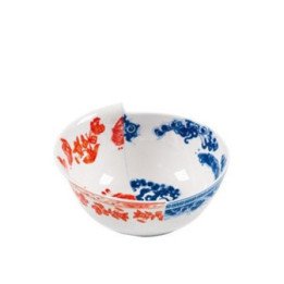 Bol híbrido mediano Azul y rojo de Seletti