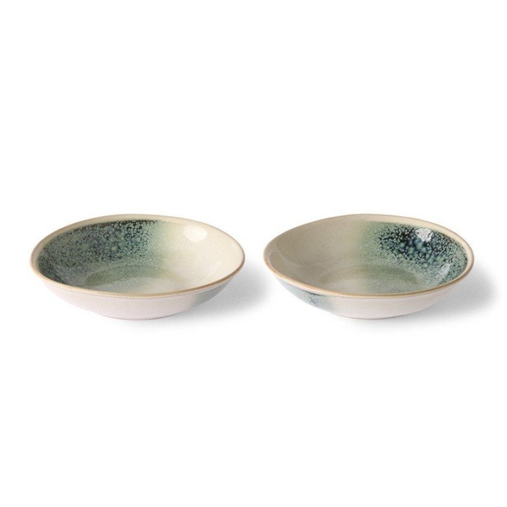 70s ceramics: curry bowls, mist (set of 2) HKLiving