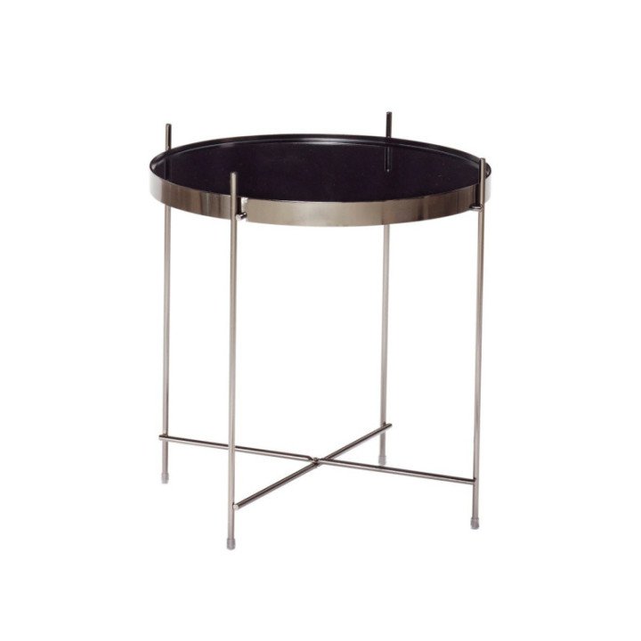Mesa de centro de metal y espejo