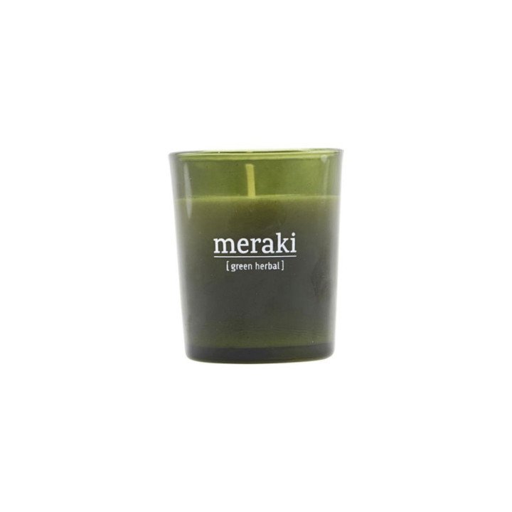 Vela aromática, Green herbal pequeña, Meraki