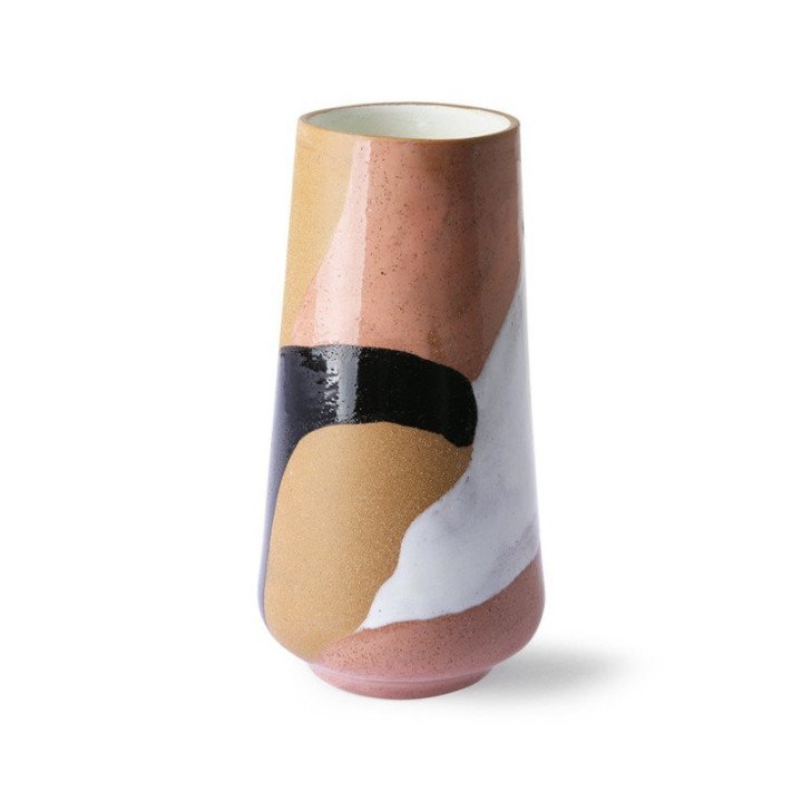 Jarrón Hand painted ceramic flower vase, HKLiving