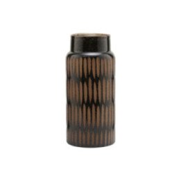 Jarrón Vase PIMPRI Marrón/Negro (alto), House Doctor