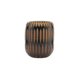 Jarrón Vase PIMPRI Black/Brown (pequeño), House Doctor