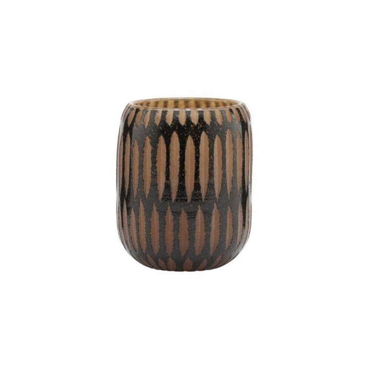 Jarrón Vase PIMPRI Black/Brown (pequeño), House Doctor