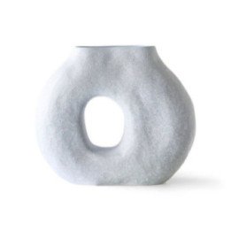 Organic circle vase matt ice blue, HKLiving