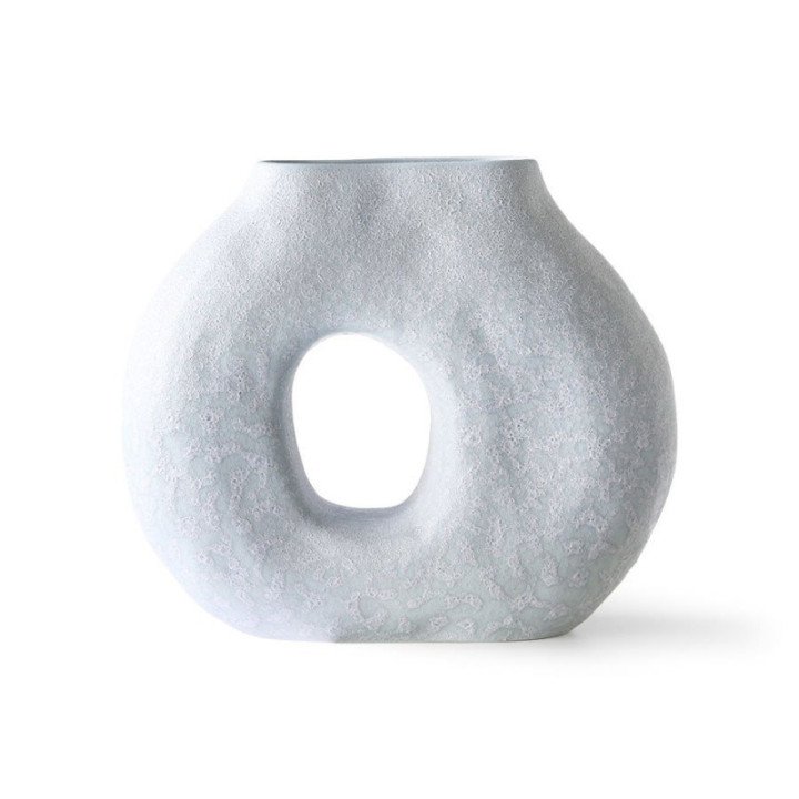 Organic circle vase matt ice blue, HKLiving