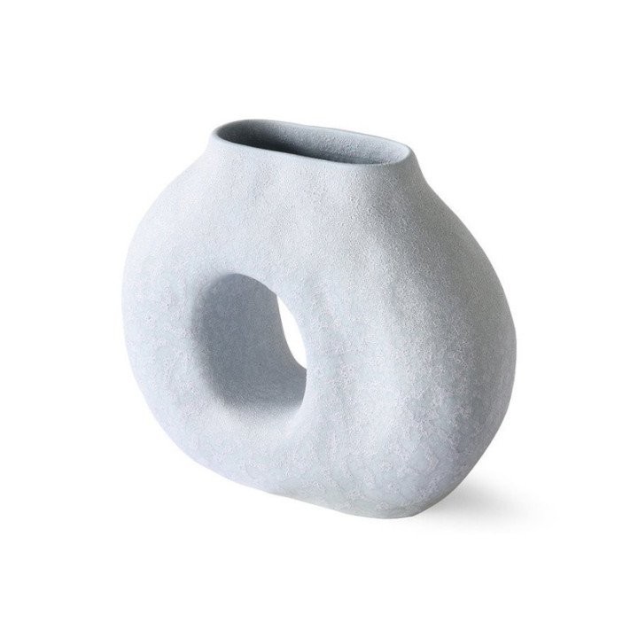 Organic circle vase matt ice blue, HKLiving
