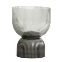 RIVA vase/candleholder, M, black/grey, Nordal Denmark