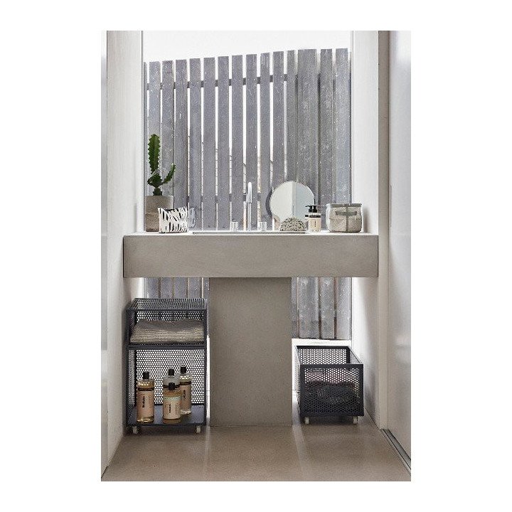Espejo Redondo sobremesa Terrazo Blanco, Hübsch