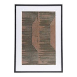 Illustration w. frame, FIELDS II, red/brown, House Doctor