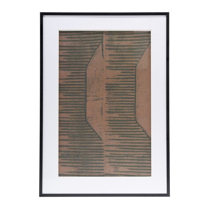 Illustration w. frame, FIELDS II, red/brown, House Doctor
