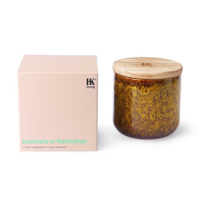 Ceramic scented candle: cocktails in Manhattan, HKLiving