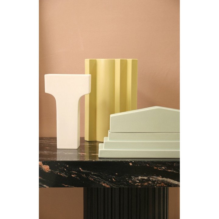 Caja decorativa Romina gris, roman temple box, HKLiving