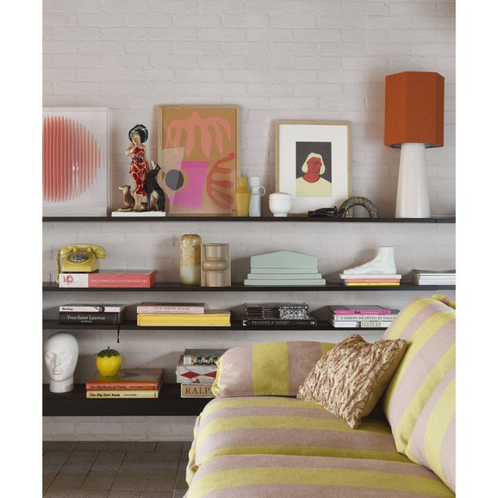 Caja decorativa Romina gris, roman temple box, HKLiving