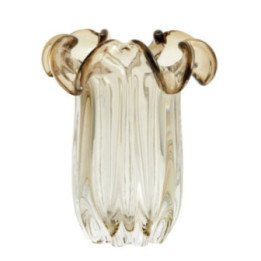 Jarrón KATAJA vase L brown, Nordal Denmark