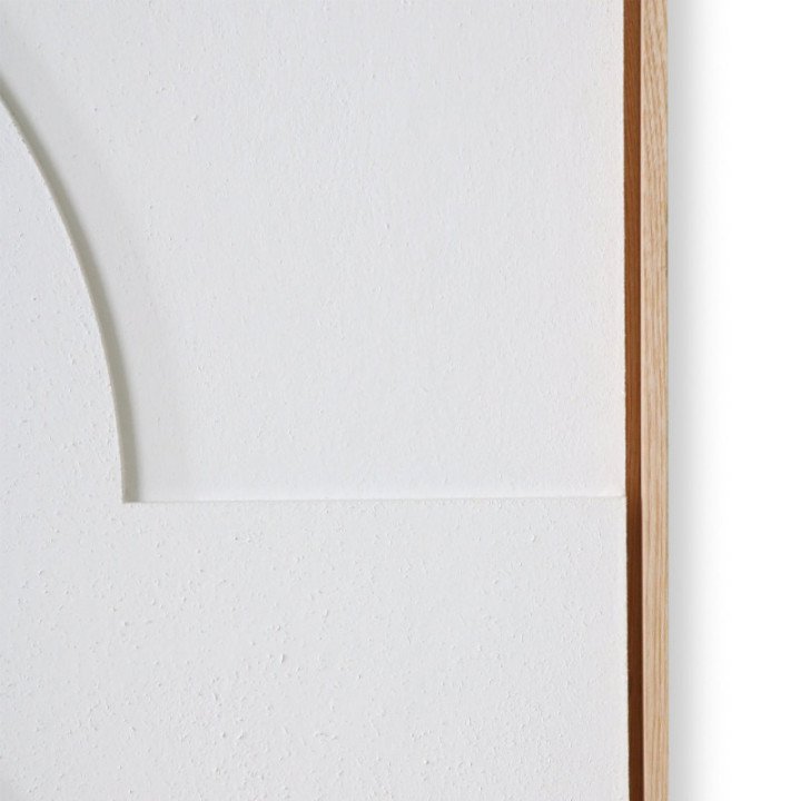 FRAMED RELIEF ART PANEL WHITE A EXTRA LARGE, HKliving