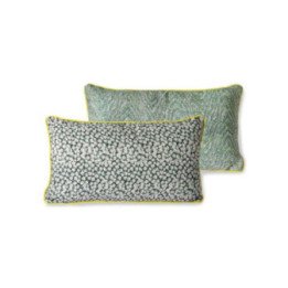 Doris for hkliving: printed cushion green (35x60)