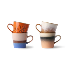 70s ceramics: americano mugs (set of 4)