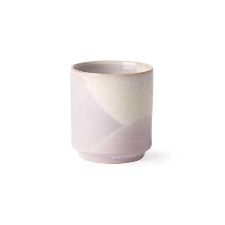 Set 6 Coffee mug lilac/yellow HK Living