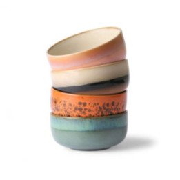 70s ceramics: dessert bowls (set of 4), HKLivin